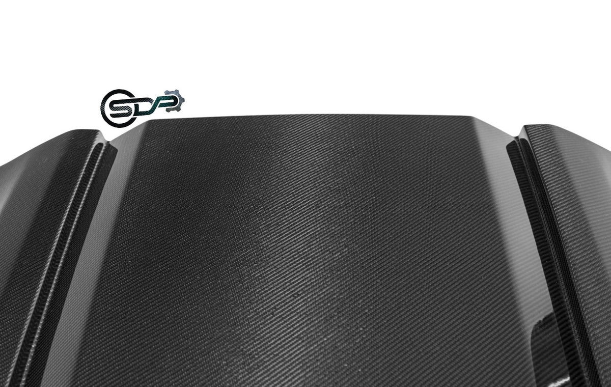 201419 C7 ZR1 CARBON FIBER Cowl Vented Extractor Front Bumper Hood