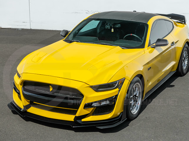 2015-2023 FORD MUSTANG W/ SIGNAL LIGHT | CARBON FIBER SIDE MIRROR CAP COVER PAIR