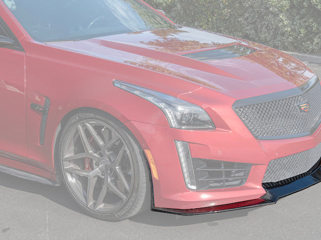 2016-2019 CTS-V3  | FRONT LIP SPLITTER GROUND EFFECTS AND WHEEL ARCHES - CARBON FIBER
