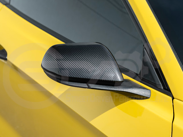 2015-2023 FORD MUSTANG W/ SIGNAL LIGHT | CARBON FIBER SIDE MIRROR CAP COVER PAIR