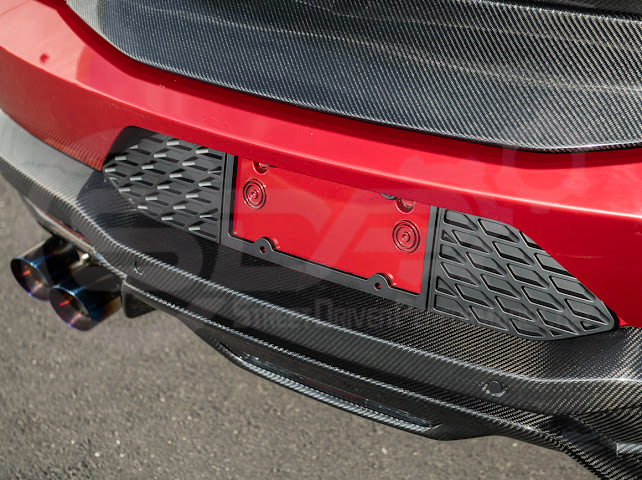 2024-UP FORD MUSTANG S650 | REAR LICENSE PLATE FRAME TRIM COVER