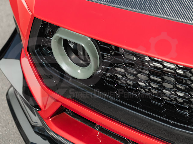 2024-UP FORD MUSTANG ECOBOOST & GT | GTV STYLE FRONT UPPER GRILLE LED AIR INTAKES