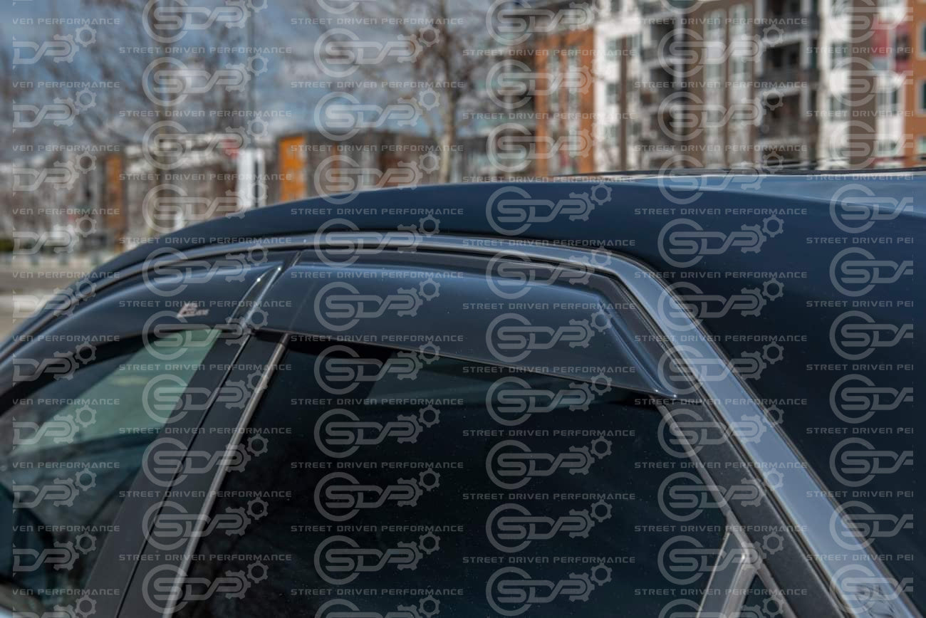 2008-2013 Cadillac CTS | Smoke Tinted Window Rain Deflectors Visors