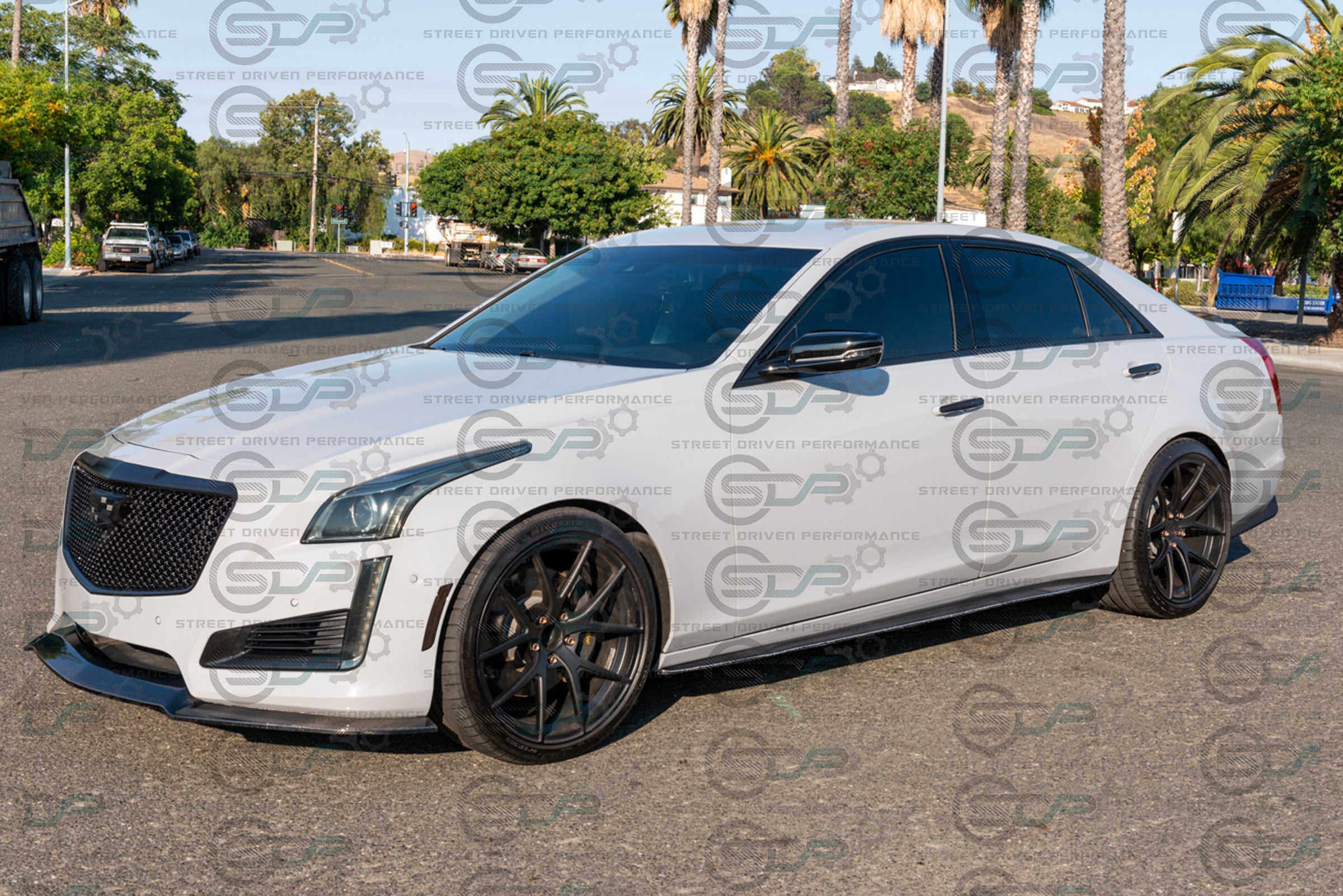 2014+ CTS - Carbon Fiber Side Skirts Rocker Panels Ground Effects