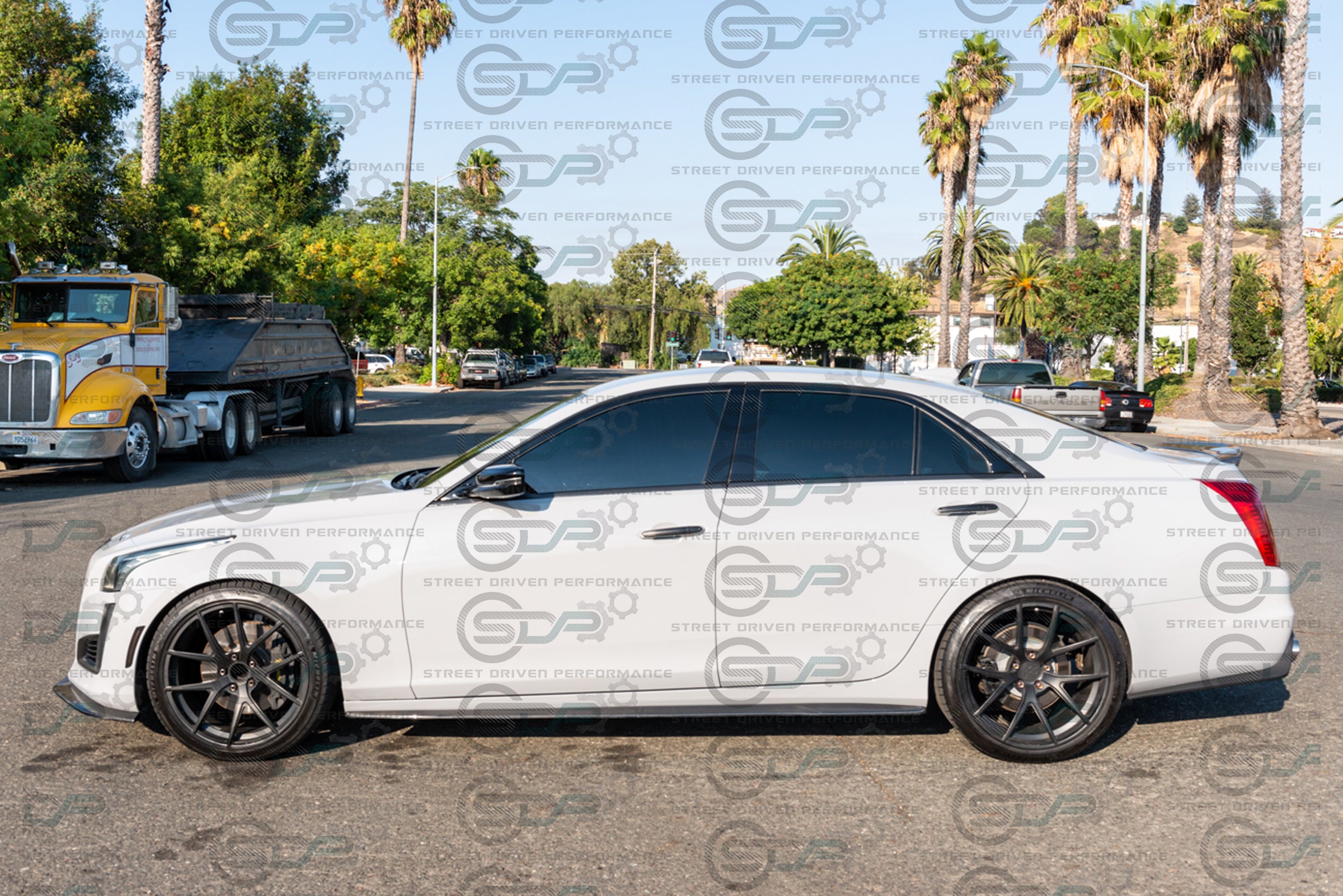 2014+ CTS - Carbon Fiber Side Skirts Rocker Panels Ground Effects