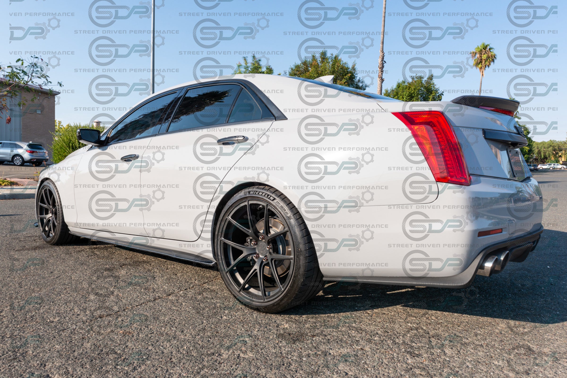 2014+ CTS - Carbon Fiber Side Skirts Rocker Panels Ground Effects
