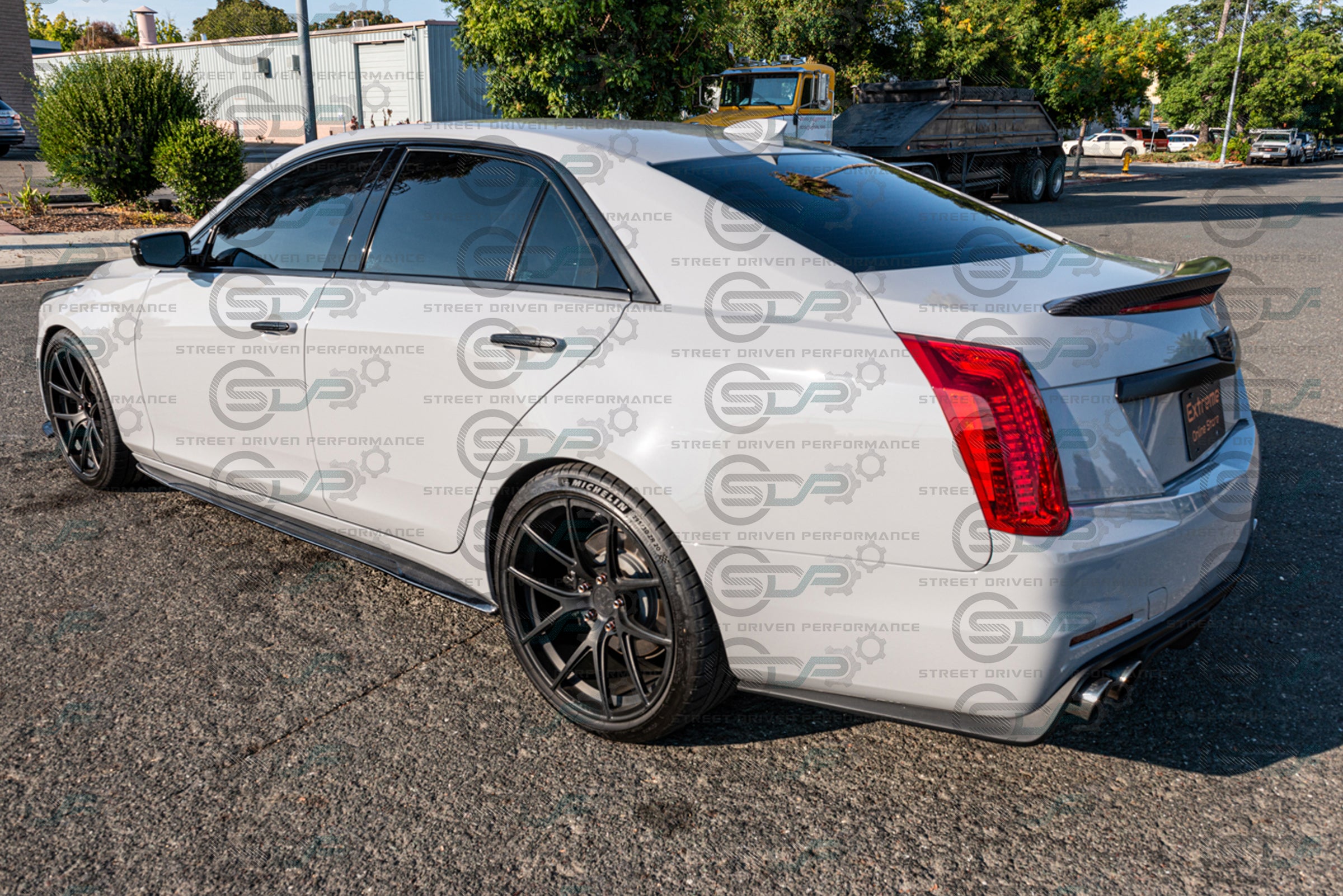 2014+ CTS - Carbon Fiber Side Skirts Rocker Panels Ground Effects