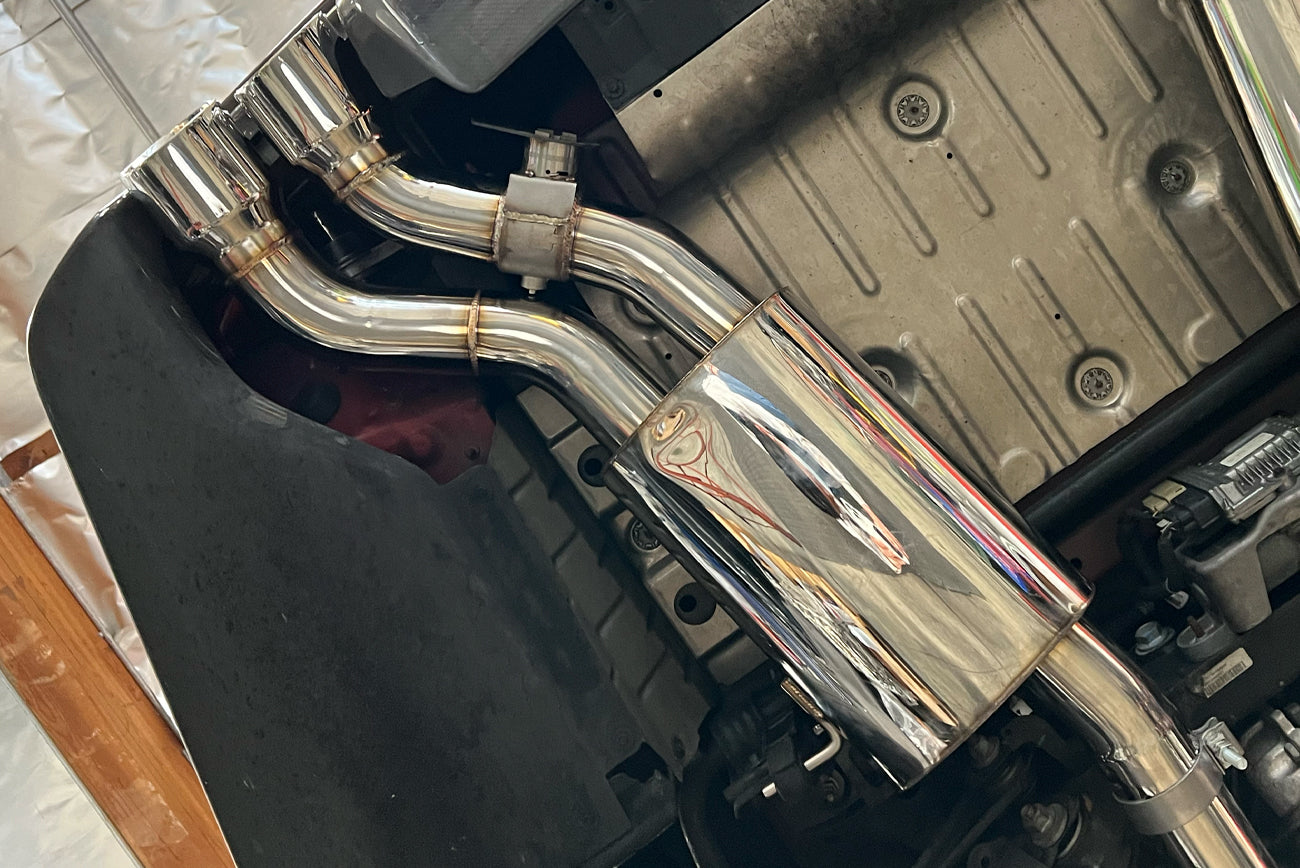 2016+ Cadillac CTS-V V3 Sedan | NPP Valved Axle Back Quad Tips Exhaust