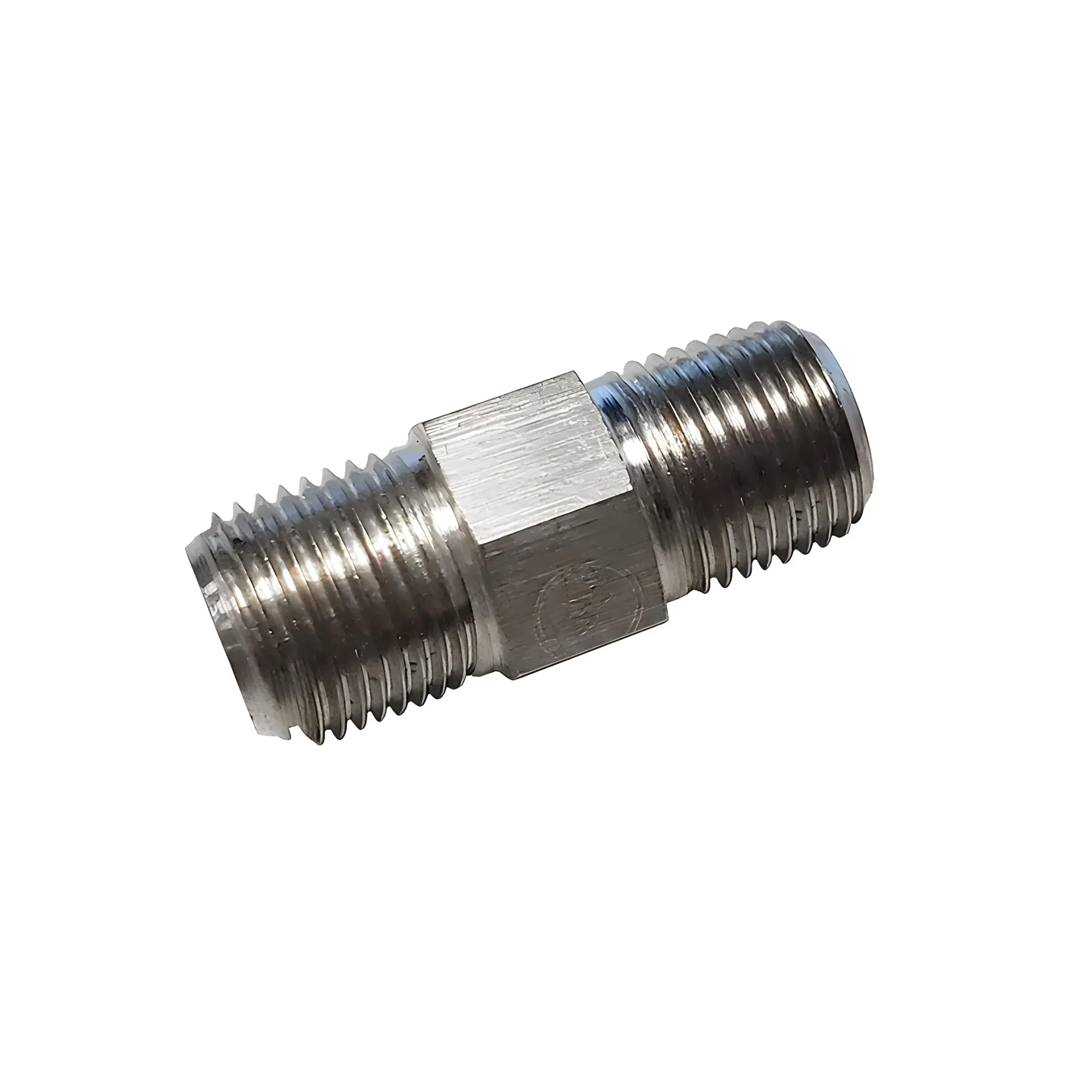 Nitrous Outlet 1/8" NPT x 1/8" NPT Straight Fitting - Male/Male (Stainless Steel)