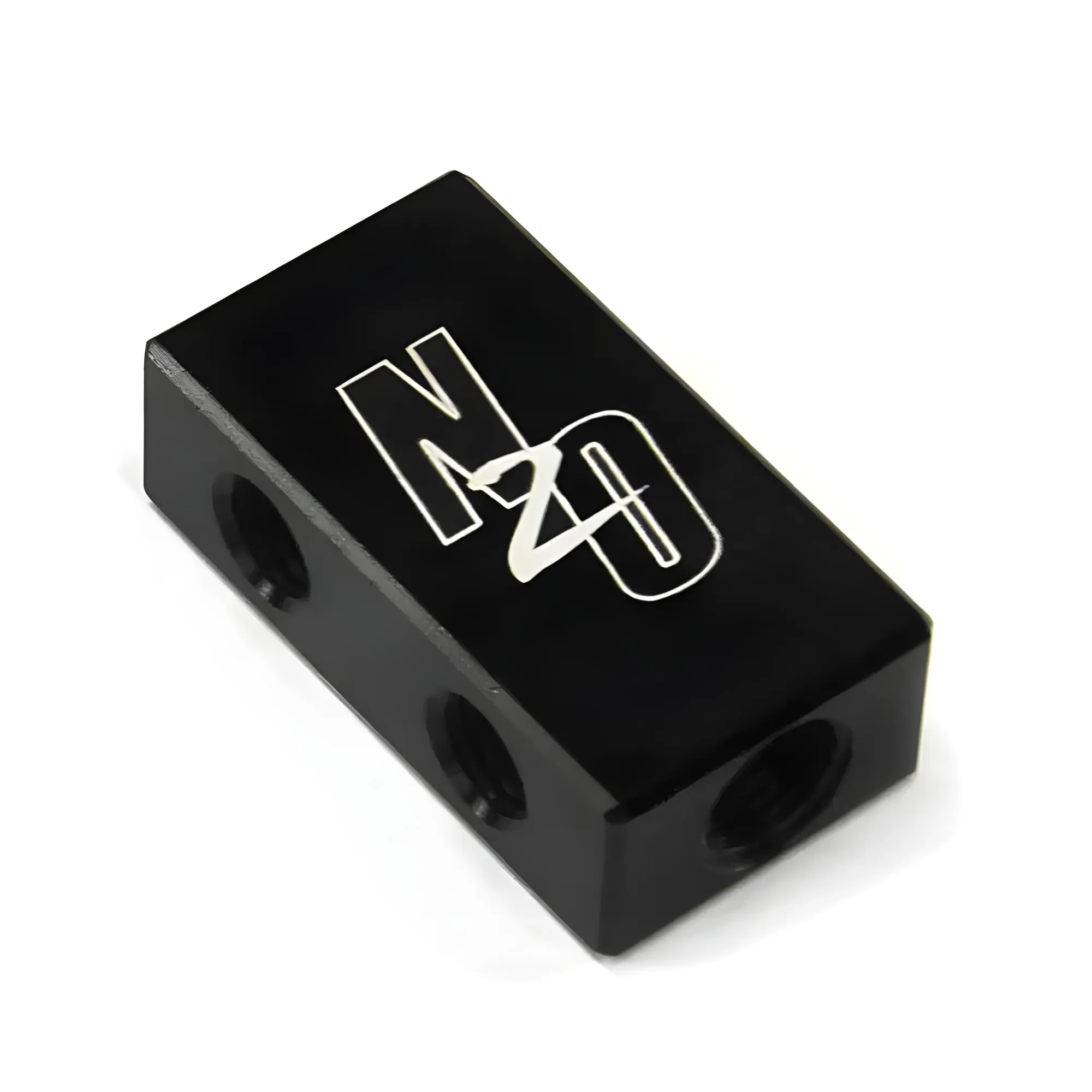 Nitrous Outlet Compact 2 in 4 Out Sensor Port Distribution Block - 1/8" NPT Inlets, 5/16-24" Outlets