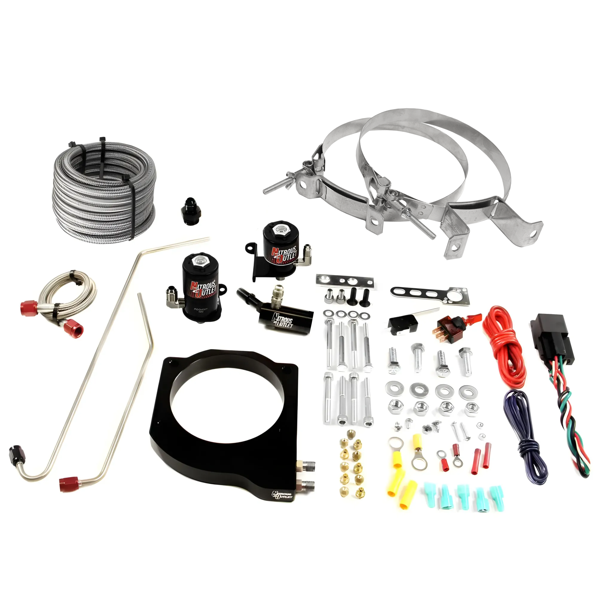 Nitrous Outlet GM MSD Atomic Airforce Intake 2016-2019 Camaro LT1  Hard-line Plate System - Gas/E85 (5-55psi)(50-200HP)(No...