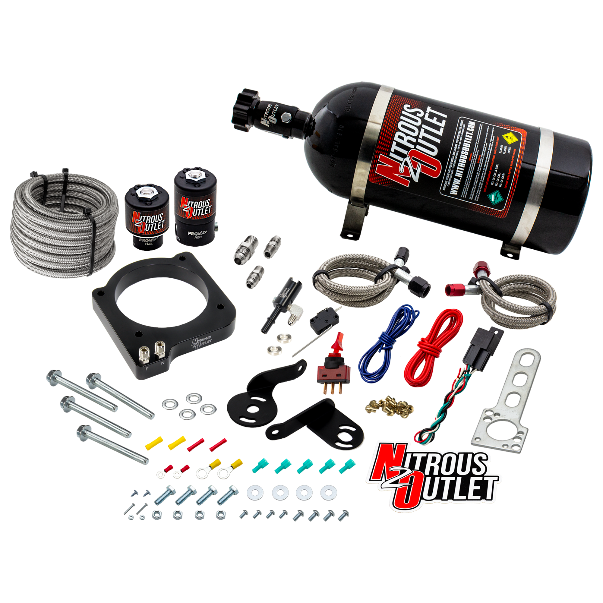 Nitrous Outlet Dodge 2015-2023 6.2L Hemi Hellcat /Challenger/Charger/Red Eye/Demon/2018-2021 Track Hawk Plate System - Gas...