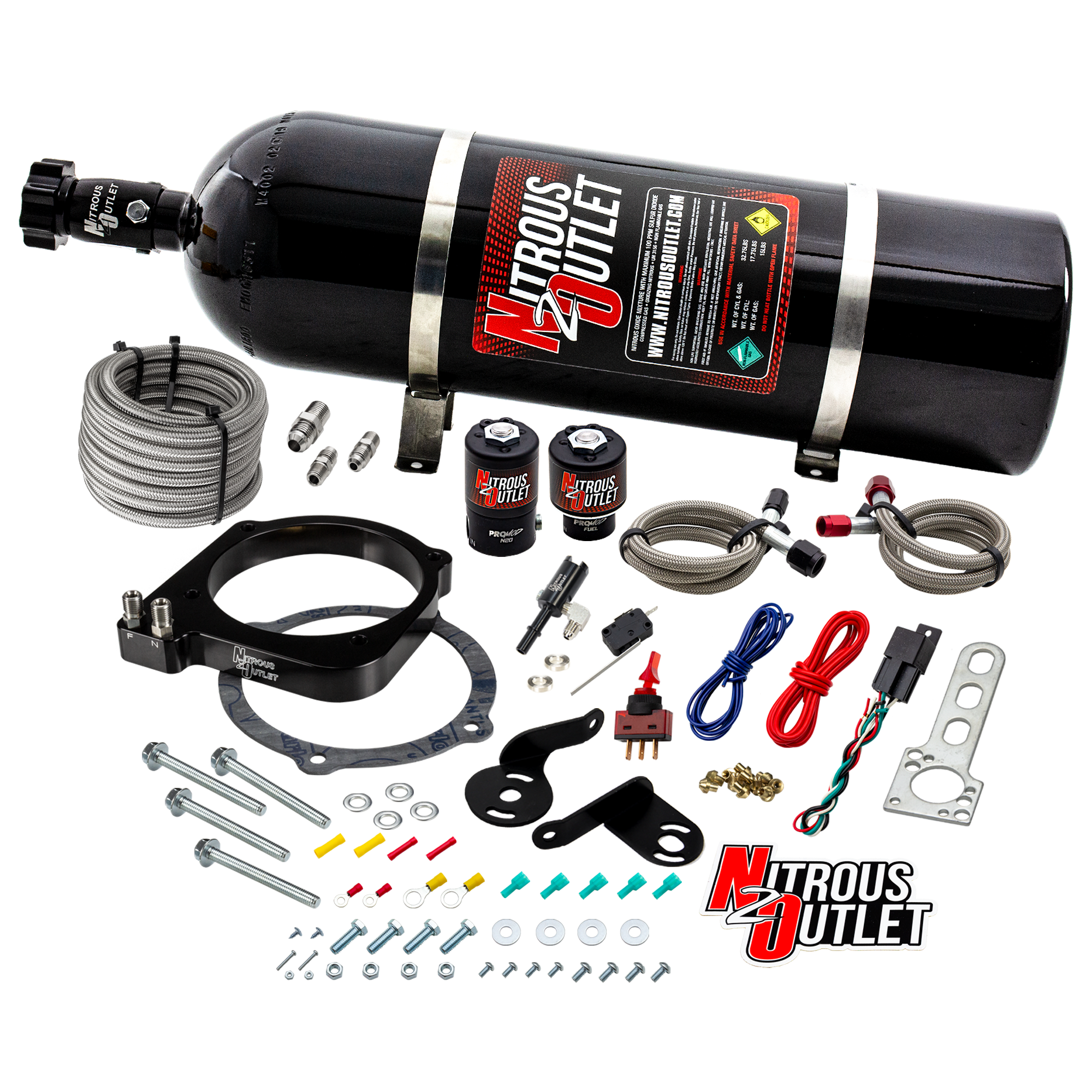 Nitrous Outlet Dodge 2015-2023 6.2L Hemi Hellcat /Challenger/Charger/Red Eye/Demon/2018-2021 Track Hawk 105mm Plate System...