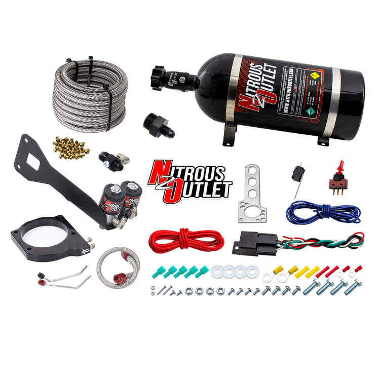 Nitrous Outlet GM 1999-2002 FAST 102mm Truck Intake Hard-line Plate System - Gas/E85 (5-55psi)(Aftermarket Fuel Rails)(50-...