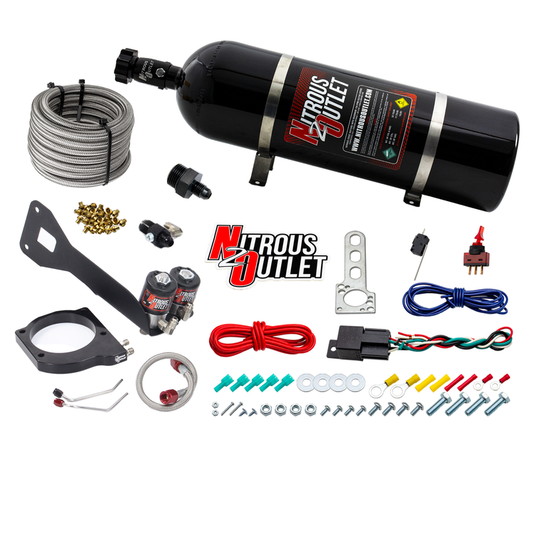 Nitrous Outlet GM 1999-2002 FAST 102mm Truck Intake Hard-line Plate System - Gas/E85 (5-55psi)(Aftermarket Fuel Rails)(50-...