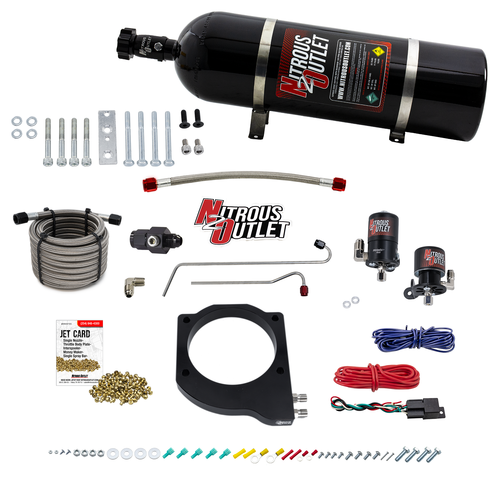 Nitrous Tps Module Nitrous Outlet GM BTR Trinity Throttle Body Plate System - Gas/E85 (5-