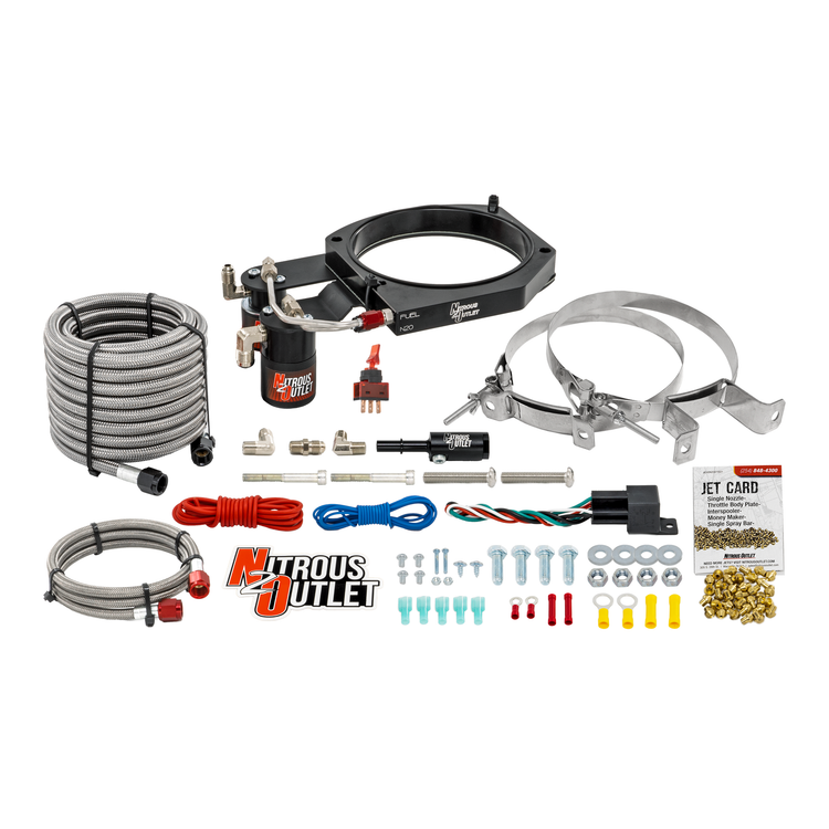 Nitrous Outlet Dodge Hemi, Whipple 3.8L Supercharger, 130mm Throttle Body Plate System - Gas/E85 (5-55psi)(50-200HP)(No Bo...