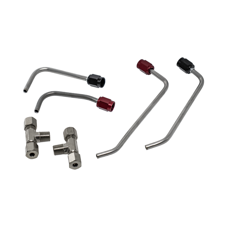 Nitrous Outlet Ford 2024-2026 Mustang GT Dual Throttle Body Plate Hard-Line Kit - Solenoids to Plate