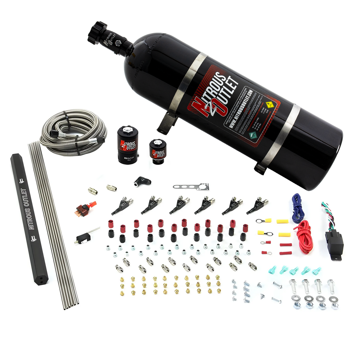 Nitrous Outlet 6 Cylinder Direct Port System - .122 Nitrous Solenoids/