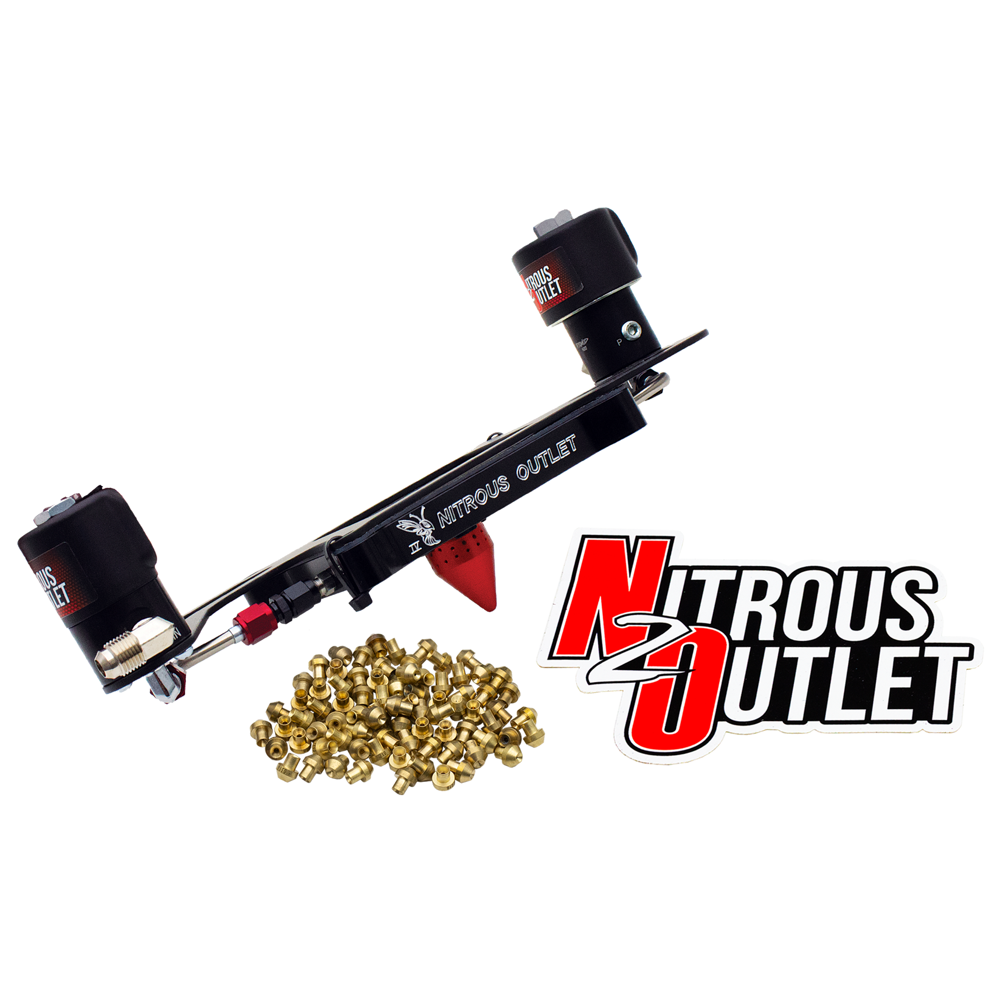 Nitrous Outlet 4150 Stinger 4 Race Solenoid Forward Conversion Kit - Hard-line/.178 Trashcan Nitrous Solenoid/.310 Fuel So...