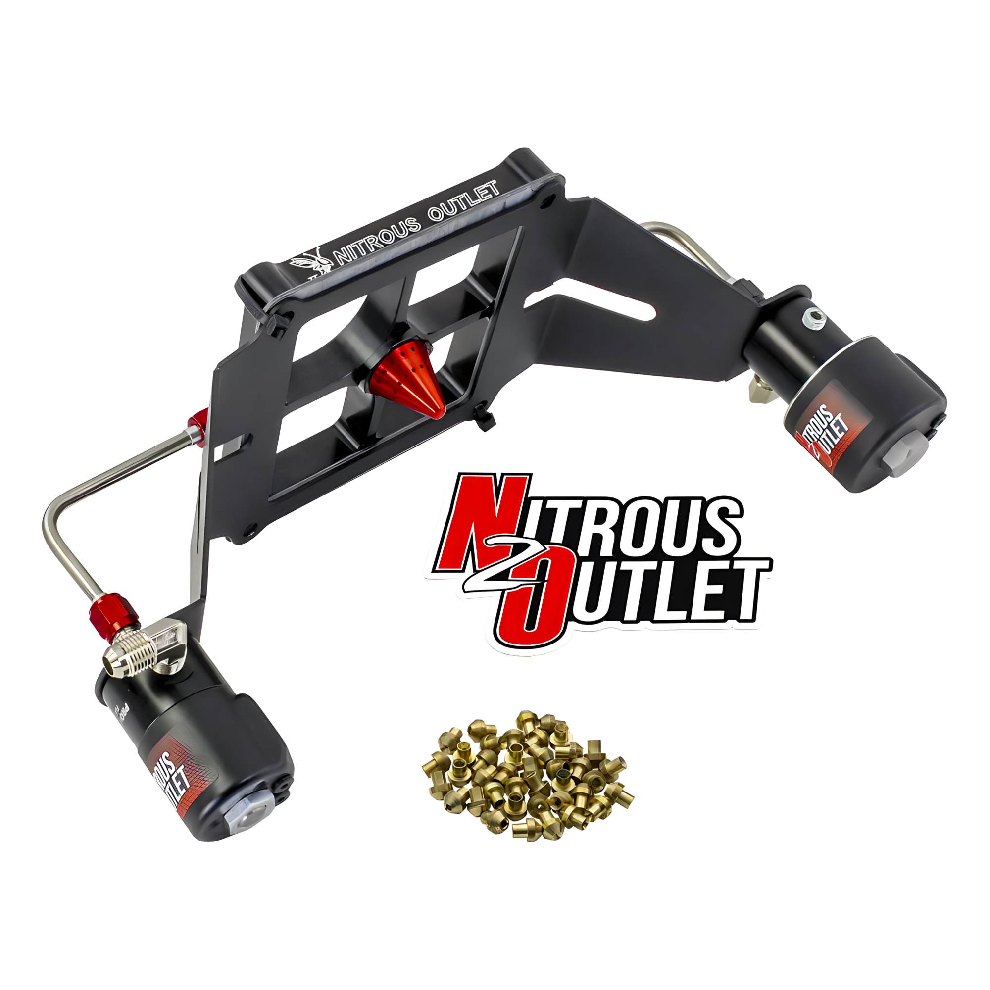 Nitrous Outlet 4500 Stinger 2 Race Solenoid Forward Conversion Kit - Hard-line/.178 Trashcan Nitrous Solenoid/.310 Fuel So...