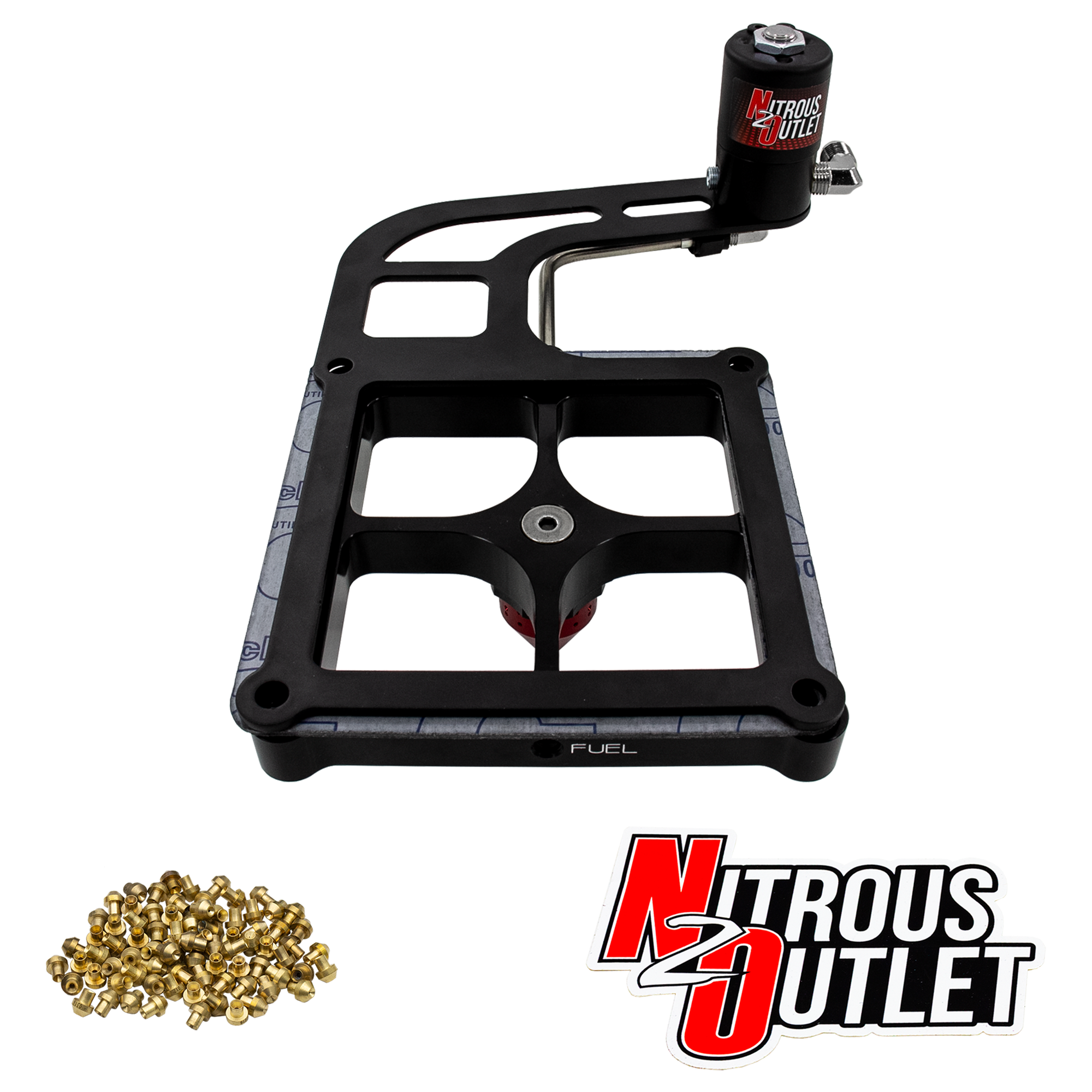 Nitrous Outlet 4500 Stinger 4 Dry Solenoid Forward Conversion Kit - Hard-line/.122 Nitrous Solenoid/Boomerang Solenoid Bra...