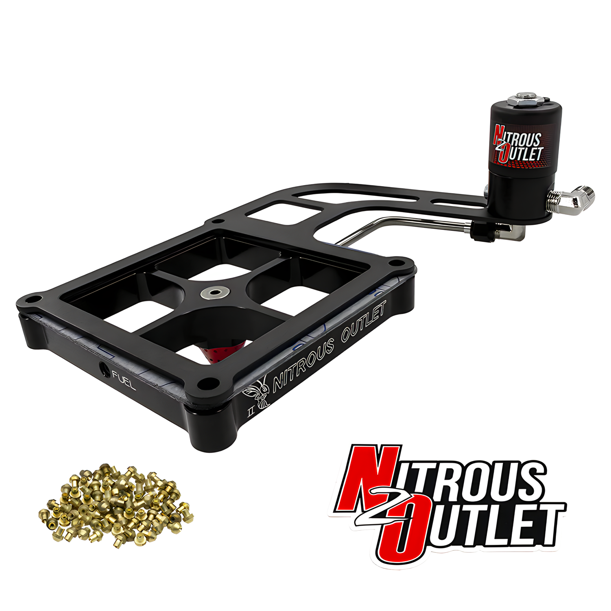 Nitrous Outlet 4500 Stinger 2 Dry Solenoid Forward Conversion Kit - Hard-line/.122 Nitrous Solenoid/Boomerang Solenoid Bra...