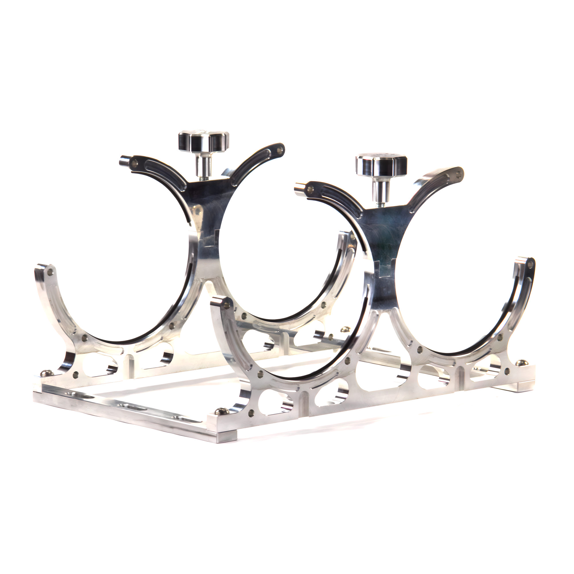 Nitrous Outlet Dual Billet Vertical Mount Bottle Bracket - 10lb/15lb