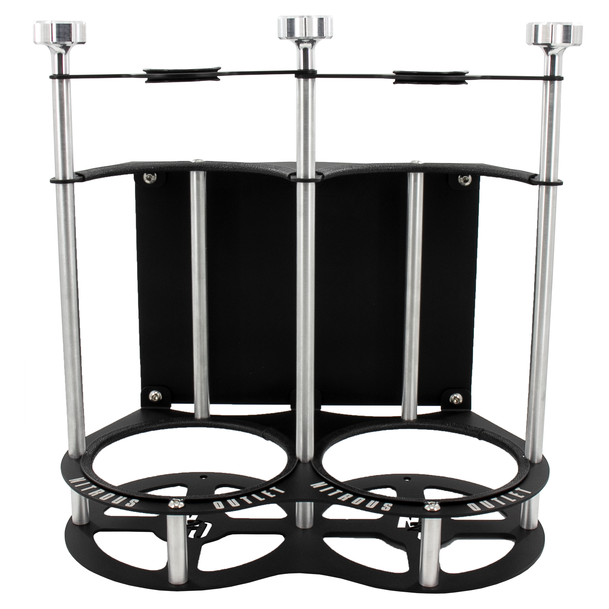 Nitrous Outlet Race-Light Dual 10lb Bottle Bracket with Roll Bar Mount - 1-1/2" Bar