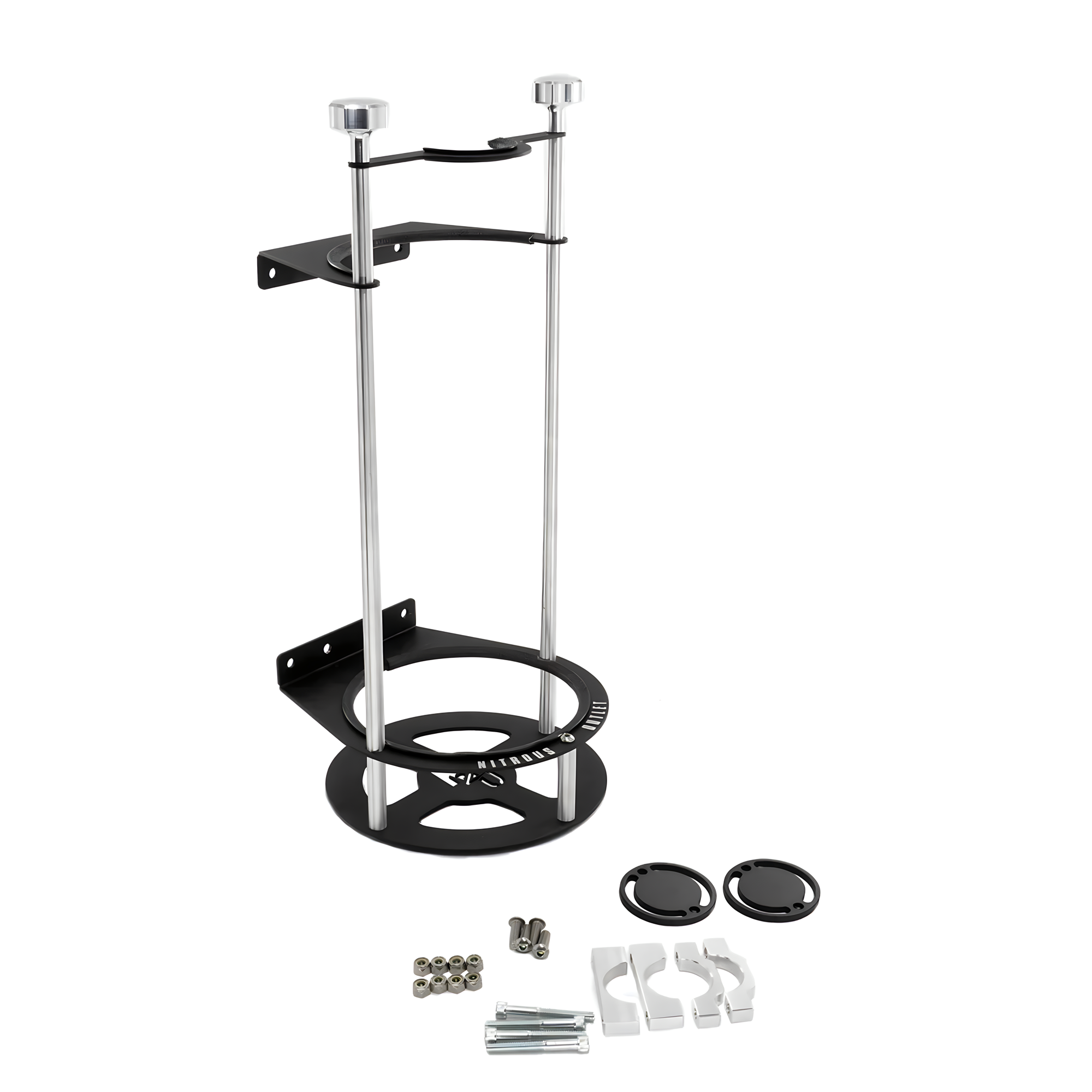 Nitrous Outlet Race-Light Single 20lb Bottle Bracket with Roll Bar Mount - 1-1/4" Bar
