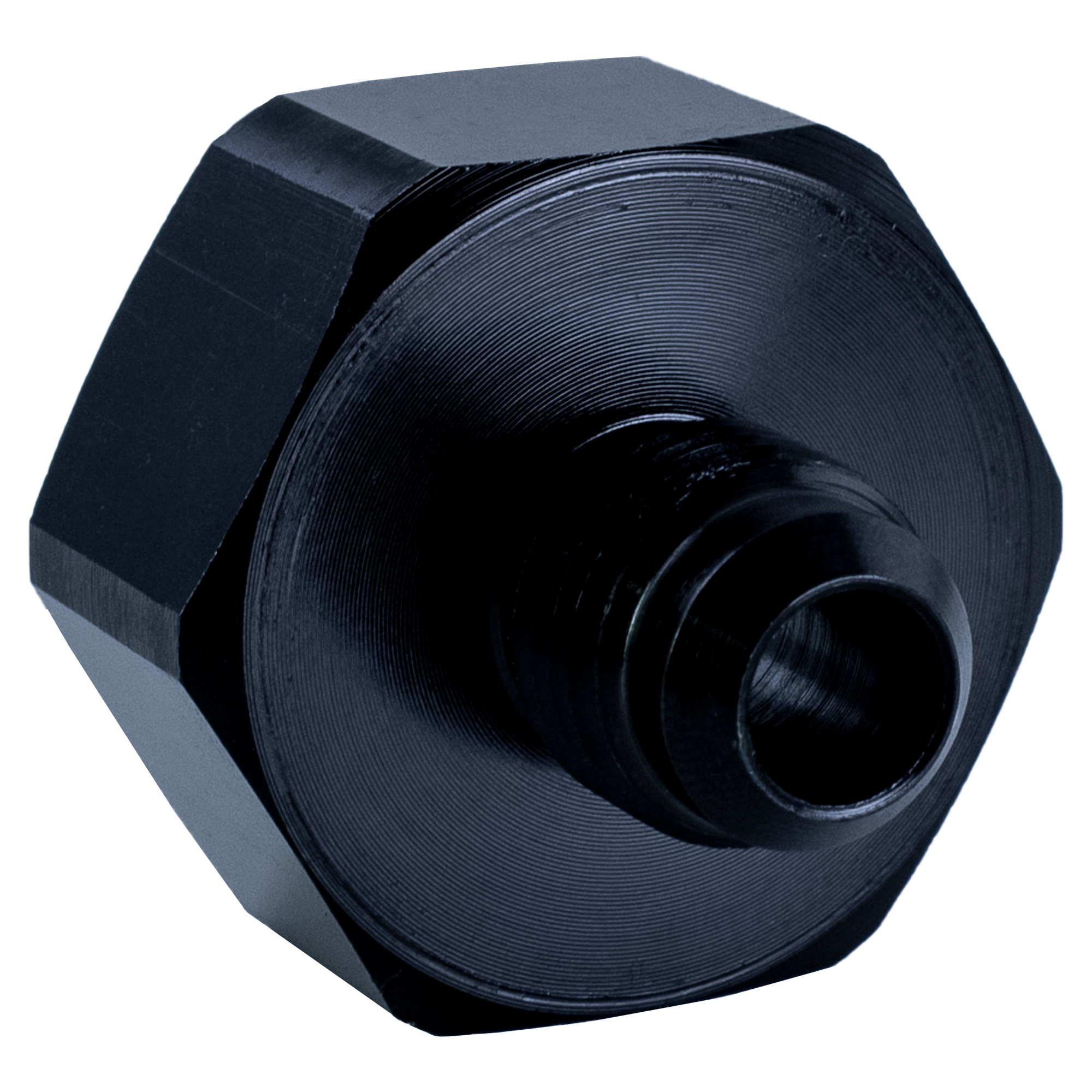 Nitrous Outlet 6AN Bottle Valve Nut & Gasket - CGA 660/Black