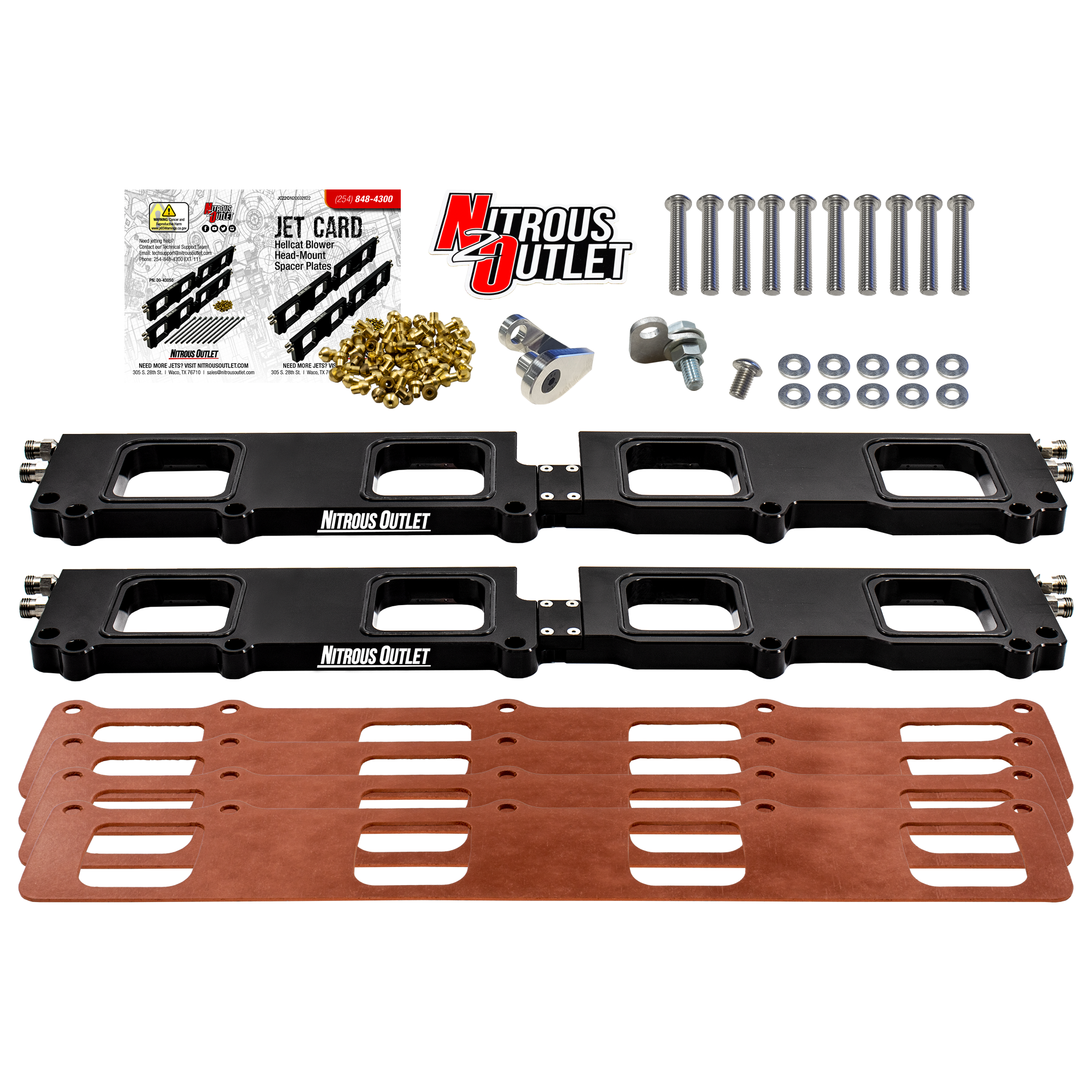 Nitrous Outlet Dodge 2015-2023 6.2L Hemi Hellcat Challenger/Charger/Red Eye/Demon/2018-2021 Track Hawk Whipple 3.0 Blower ...