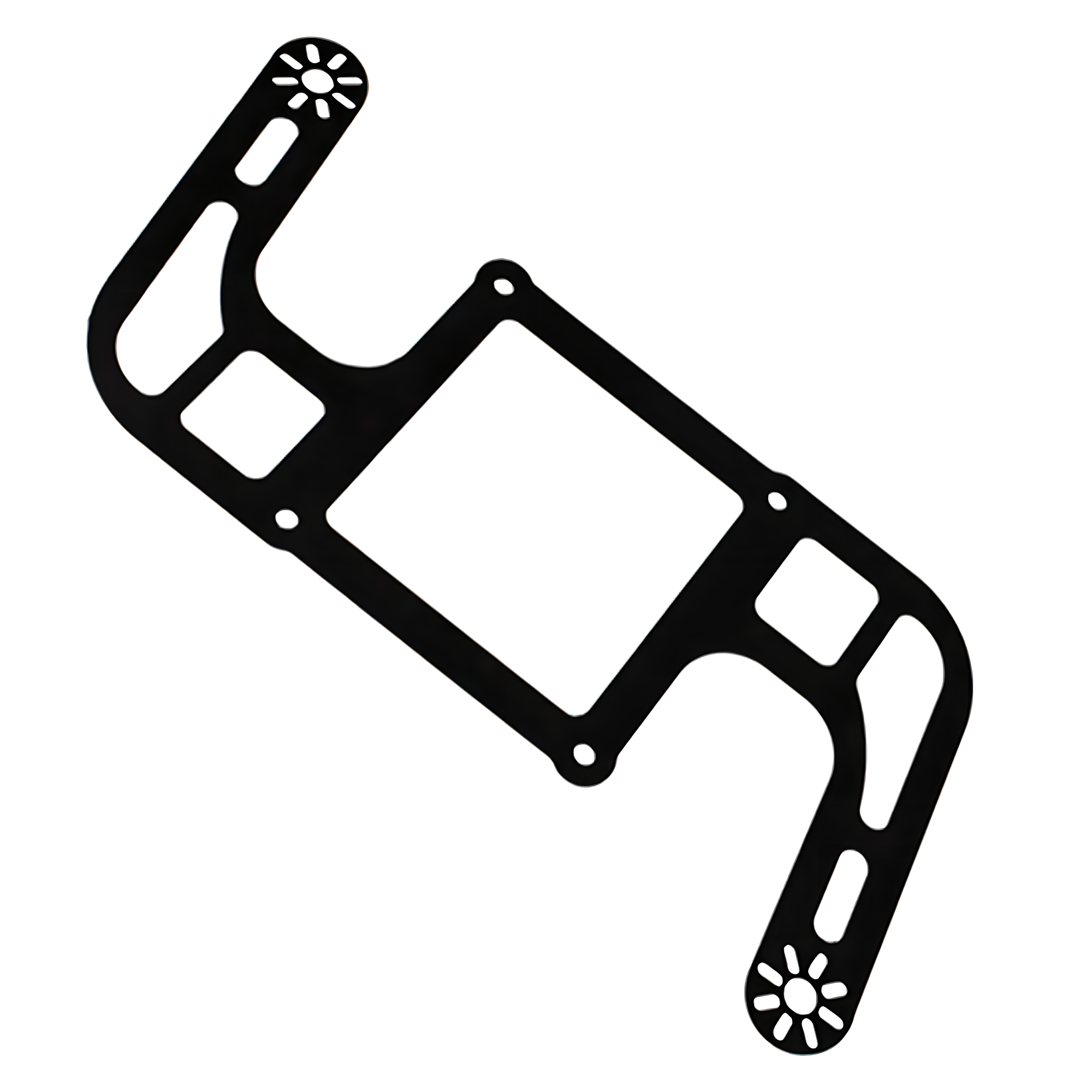 Nitrous Outlet 4500 Flange Boomerang 2 solenoid bracket - Front/Rear Offset Solenoid Locations