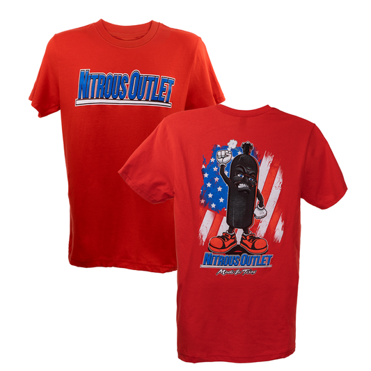 Nitrous Outlet Raised Fist Huffy Red T-Shirt - 3X-Large