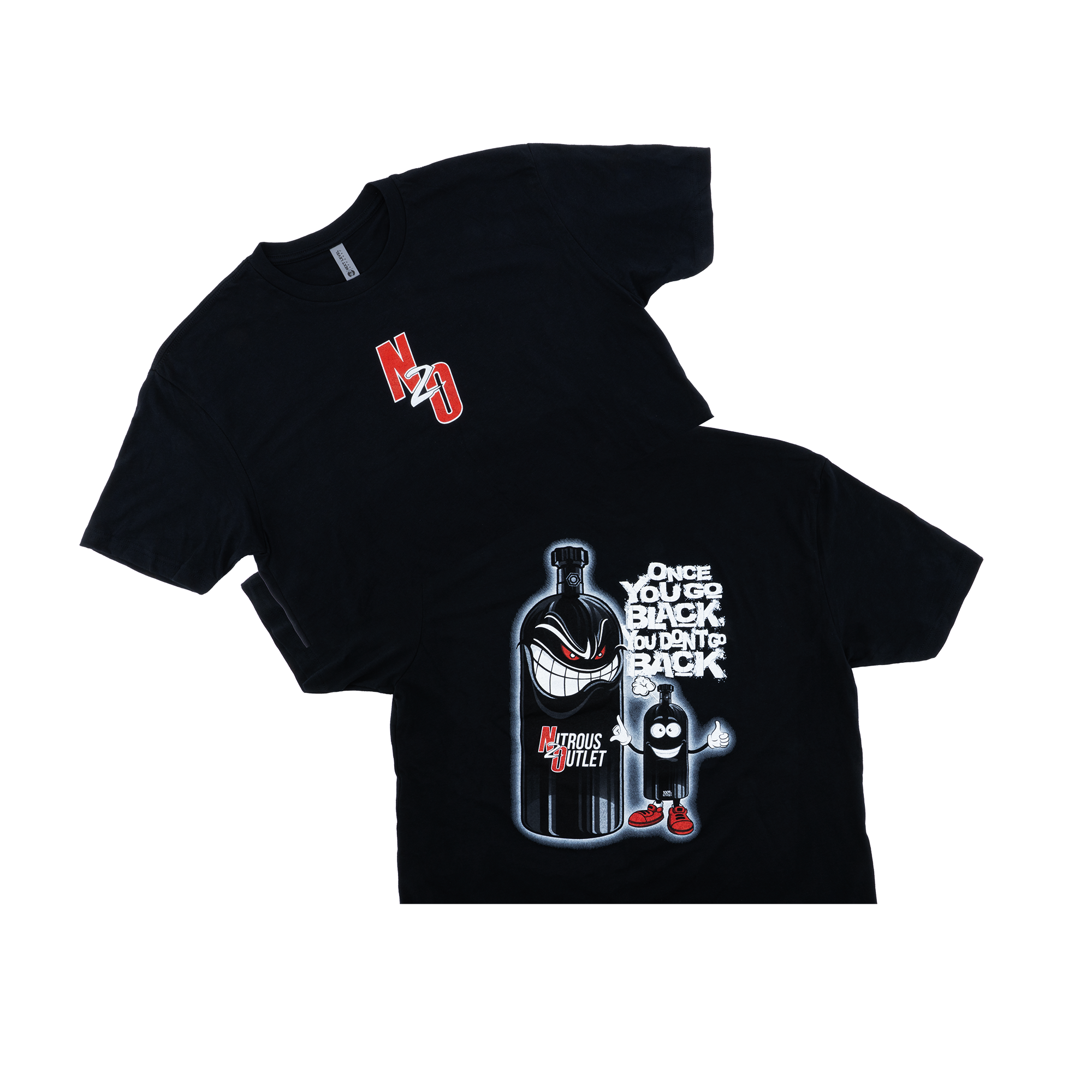 Nitrous Outlet "Once You Go Black You Don't Go Back" T-Shirt - Large/Black