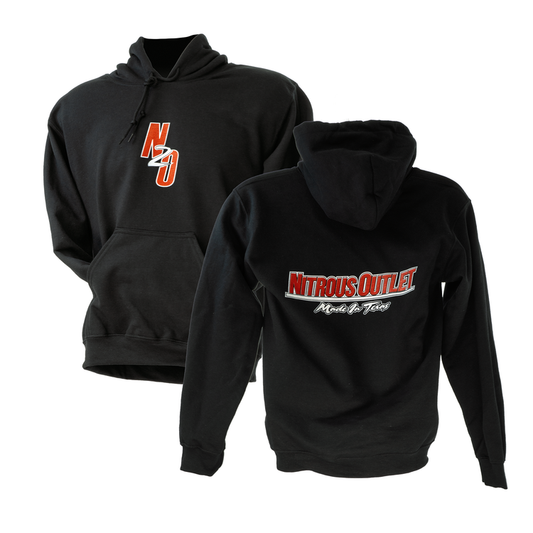 Nitrous Outlet Black Hoodie - Red Logo - Small