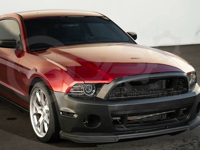 2010-2014 MUSTANG S197 | GT500 STYLE FRONT BUMPER COVER UPPER LOWER GRILLE LIP SPLITTER