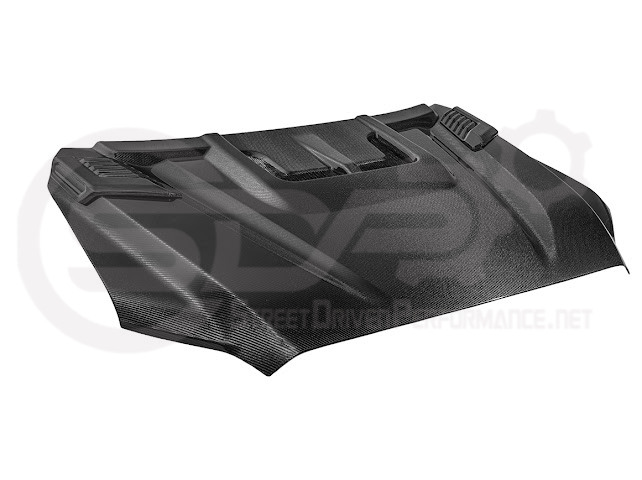 2022-UP TOYOTA TUNDRA | SDP CARBON FIBER FRONT VENTED HOOD WITH SIDE VENTS