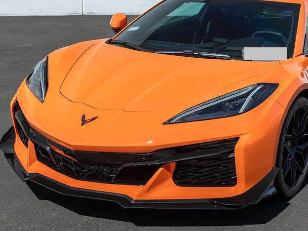 2023-Up Corvette C8 Z06 & E-Ray | “Z07 Performance Package” PAINTED CARBON FIBER Lip Splitter Ground Effects with Canards