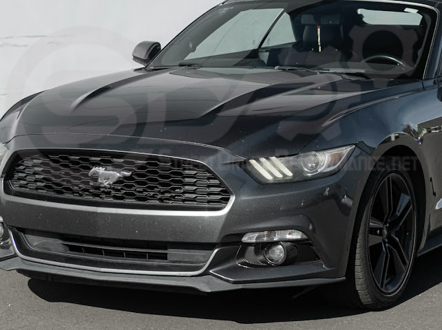 2015-2023 FORD MUSTANG S550 | CARBON FIBER FRONT BUMPER FOG LIGHT BEZEL COVER PAIR