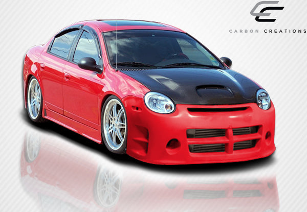 2000-2005 Dodge Neon Carbon Creations SRT Look Hood - 1 Piece