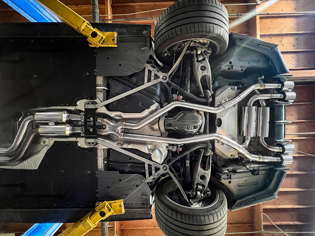 2014-2019 BMW F80 M3 & F82 / F83 M4 | MUFFLER AXLE BACK WITH RESONATED MID PIPE CAT BACK EXHAUST