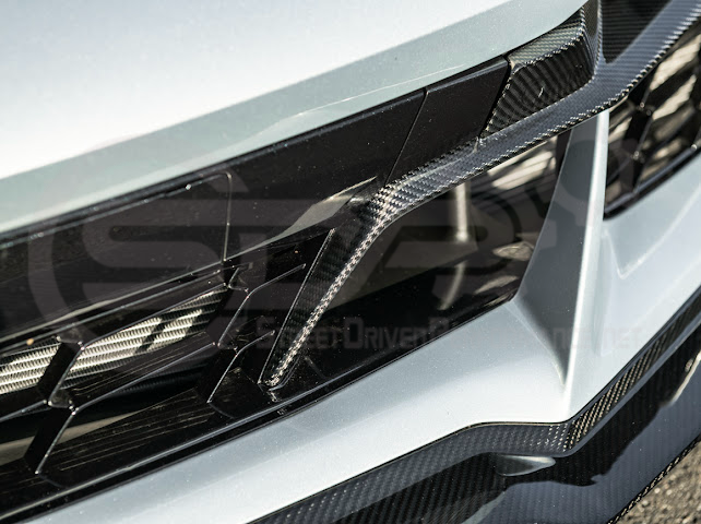 2023+ CHEVROLET CORVETTE C8 Z06 | CARBON FIBER FRONT BUMPER GRILLE INSERT PAIR