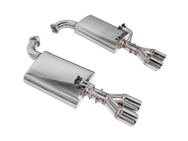 2008-2009 PONTIAC G8 STAINLESS STEEL MUFFLER QUAD TIPS AXLE BACK EXHAUST