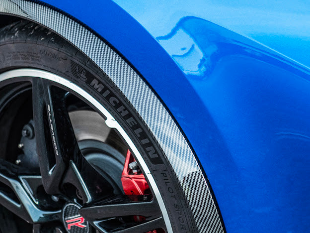 2020+ CHEVROLET CORVETTE C8 | SDP PERFORMANCE PACKAGE HYDRO DIPPED CARBON FIBER SIDE WHEEL FENDER PAIR