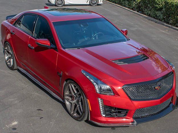 2016-2019 CTS-V3  | FRONT LIP SPLITTER GROUND EFFECTS AND WHEEL ARCHES - CARBON FIBER