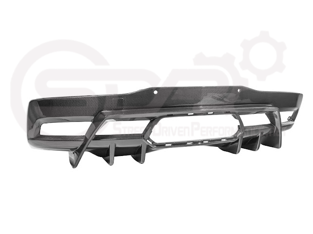 2023-UP CHEVROLET CORVETTE C8 Z06 | SDP PERFORMANCE PACKAGE CARBON FIBER REAR BUMPER FINNED DIFFUSER