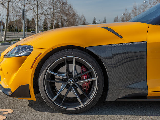 2020-Up Toyota GR Supra A90 A91 | JDM Factory Style Carbon Fiber Front Side Fender (Pair)