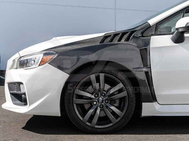 2015-2021 SUBARU WRX / STI | JDM STYLE CARBON FIBER SIDE VENTED FENDERS (PAIR)