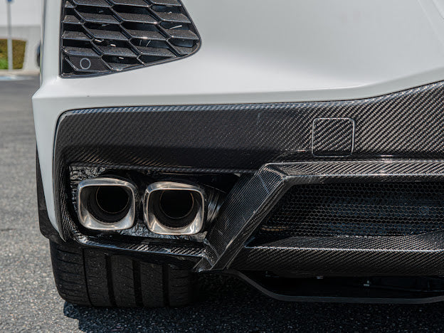 2020+ CHEVROLET CORVETTE C8 CARBON FIBER REAR DIFFUSER